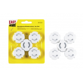 Easy Work EW Steckdosenkindersicherung, 5 Stück, Ausführung entspricht der neusten EU Norm! Easy Work EW Steckdosenkindersicherung, 5 Stück, Ausführung entspricht der neusten EU Norm!