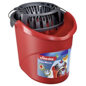 Vileda Putzeimer SuperMocio mit Powerpresse 12 l rot/grau
