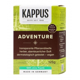 Kappus Seife Adventure Pflanzenöl herber abenteuerlicher Duft Kappus Seife Adventure Pflanzenöl herber abenteuerlicher Duft