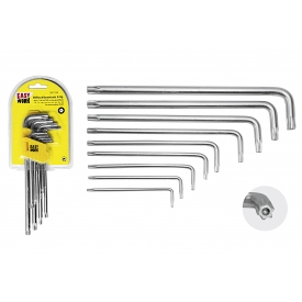 Easy Work EW Stern-Stiftschlüsselsatz 9-tlg. mit Kugelkopf, Langschaft