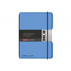 Herlitz Notizheft my.book flex PP A6 40 Blatt kariert blau