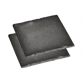 Kesper Servierplatte Schiefer 20x20cm 2 Stück