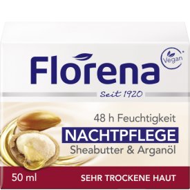 Florena Nachtpflege Sheabutter & Bio Arganöl Florena Nachtpflege Sheabutter & Bio Arganöl