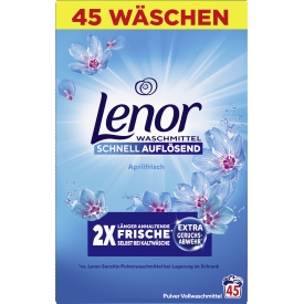 Lenor Lenor Vollwaschmittel Pulver Aprilfrisch 45WL Lenor Lenor Vollwaschmittel Pulver Aprilfrisch 45WL