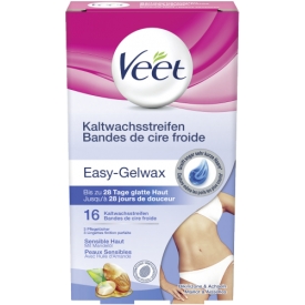 Veet Easy-Gelwax Kaltwachsstreifen für Bikinizone & Achseln Veet Easy-Gelwax Kaltwachsstreifen für Bikinizone & Achseln