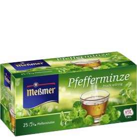 Meßmer Pfefferminze Tee, 25 Teebeutel Meßmer Pfefferminze Tee, 25 Teebeutel