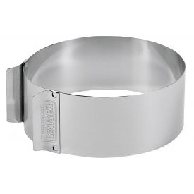 Kaiser Tortenring Patisserie mit Griffen 7cm Ø16,5-32cm Edelstahl