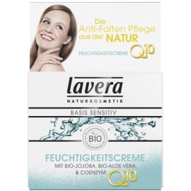 Lavera Tagespflege Feuchtigkeitscreme Basis Sensitiv mit Bio-Aloe Vera & Coenzym Q10