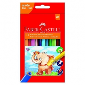 Faber Castell Buntstifte Jumbo dreikant 12er Kartonetui Faber Castell Buntstifte Jumbo dreikant 12er Kartonetui