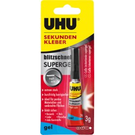 UHU Sekundenkleber blitzschnell Supergel UHU Sekundenkleber blitzschnell Supergel