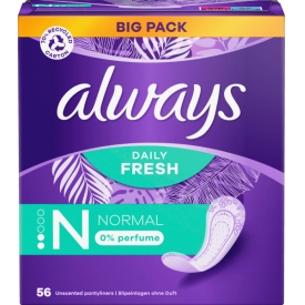 Always Slipeinlagen Daily Fresh Normal ohne Duft, Big Pack