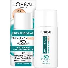 LOreal Paris Revitalift Fluid Glow Bright Reveal Getönt Hell LSF 50 LOreal Paris Revitalift Fluid Glow Bright Reveal Getönt Hell LSF 50