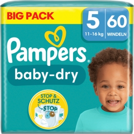 Pampers Windeln Baby Dry Gr.5 Junior, 11-16 kg, Big Pack Pampers Windeln Baby Dry Gr.5 Junior, 11-16 kg, Big Pack