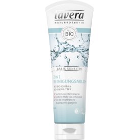 Lavera Reinigungsmilch basis sensitiv 2 in 1 mit Bio-Aloe Vera & Bio-Sheabutter
