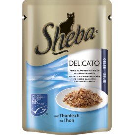Sheba Katzenfutter Delicato in Gelee mit Thunfisch Sheba Katzenfutter Delicato in Gelee mit Thunfisch