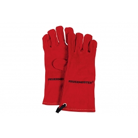 Feuermeister ® Grillhandschuh Leder Gr.10 rot 1Paar