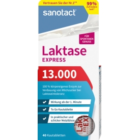 sanotact Express Laktase 13.000 Kautabletten sanotact Express Laktase 13.000 Kautabletten