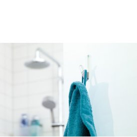 Tesa Haken Powerstrips Large transparent/chrom 2 Stück Tesa Haken Powerstrips Large transparent/chrom 2 Stück