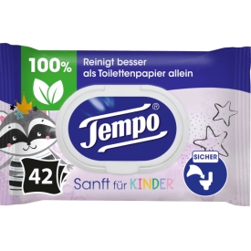 Tempo Feuchte Toilettentücher Sanft für Kinder